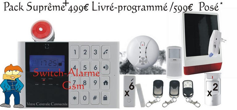 Pack Suprême +Solaire et Fumée  Nintendo switch mais switch alarme